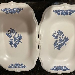 2 pfaltzgraff yorktown rectangle platter